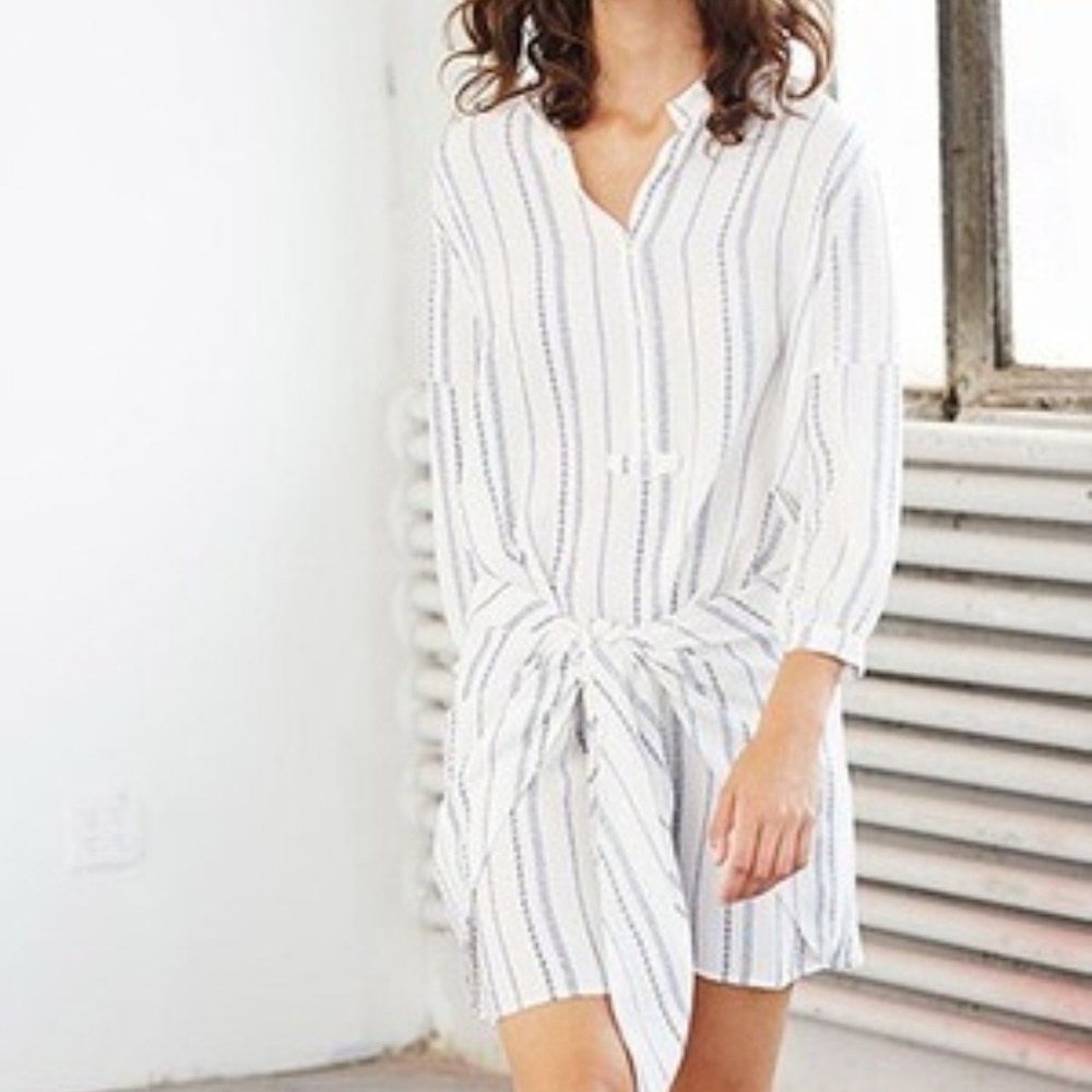 Ulla Johnson White & Blue 'Corsica' Dress Sz 8